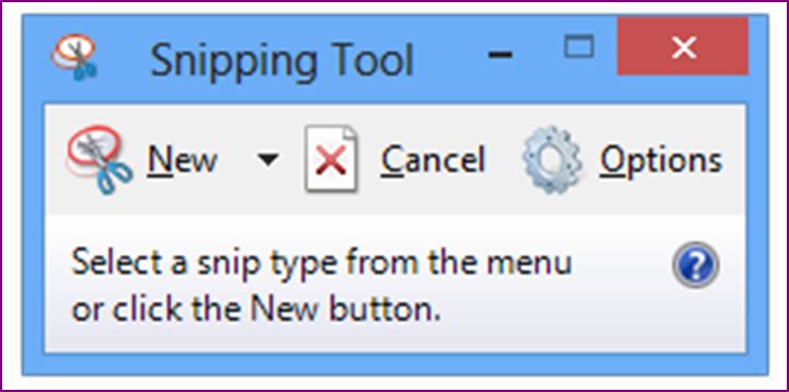 The snipping tool